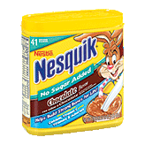 Nestle Nesquik chocolate no sugar added powder, 41 servings Left Picture